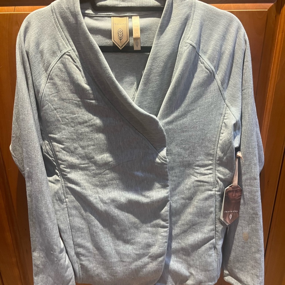 Indygena Light Gray Snap Jacket